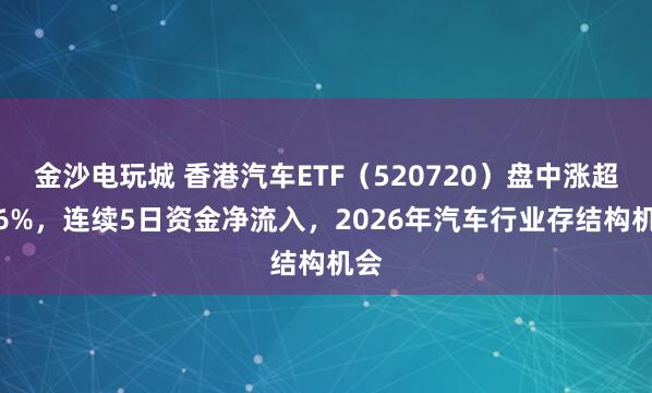 金沙電玩城 香港汽車ETF(520720)盤中漲超1.6%,連續(xù)5日資金凈流入,2026年汽車行業(yè)存結(jié)構(gòu)機(jī)會(huì)
